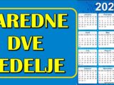 naredne dve nedelje