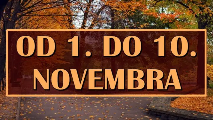 Od 1. do 10. NOVEMBRA zvezde su spremile veliku ČAROLIJU! Nekome se ostvaruje ŽIVOTNI SAN!