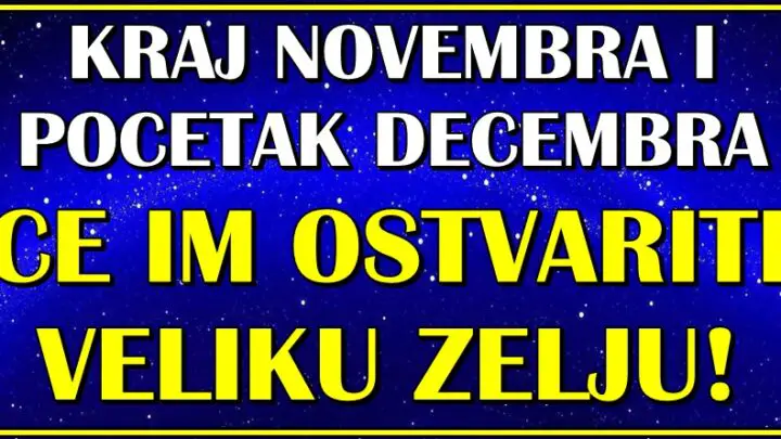 Kraj novembra i početak decembra će ovim znacima biti JAKO VAŽNI! Čeka ih OSTVAREJE ŽELJE za koju se dugo bore!