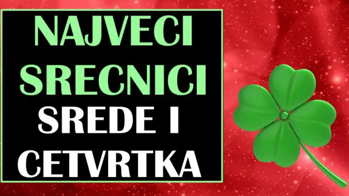 NAJVEĆI SREĆNICI SREDE I ČETVRTKA – Ovi znaci će biti oduševljeni onim što ih očekuje!