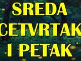 sreda, četvrtak i petak