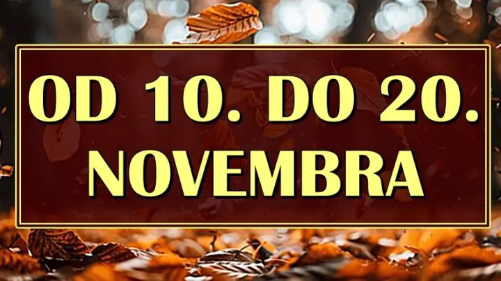 Od 10. do 20. NOVEMBRA očekuju vas važna dešavanja! Bkovi donose finansijske odluke, Jaračevi ne budite brzopleti, a OVOM znaku sledi ostvarenje cilja!