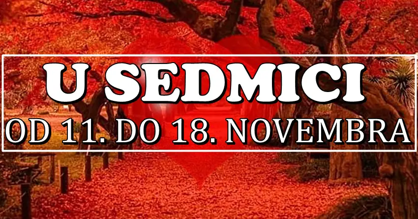 U sedmici od 11. do 18.novembra ROMANSA sledi OVIM znacima jer ce KONACNO shvatiti ko je njihova SRODNA DUSA!