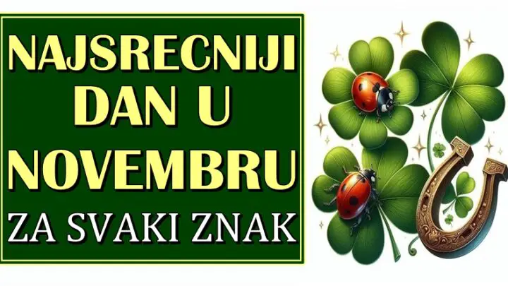 NAJSREĆNIJI DAN u novom mesecu: Saznaj koji DAN NOVEMBRA ce biti NAJLEPSI za tvoj znak zodijaka!