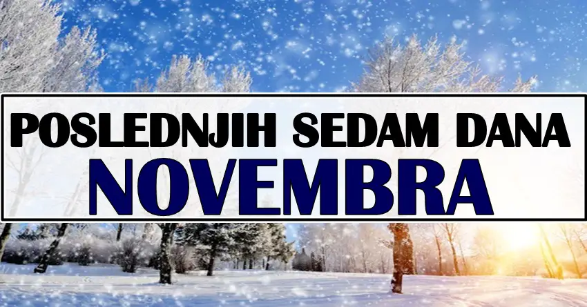 POSLEDNJIH SEDAM DANA NOVEMBRA  doneće TOTALNI PREOKRET u živote OVIH znakova zodijaka! Konačno će teške dane zameniti ogromnom srećom! Nebo im šalje VELIKU NAGRADU!