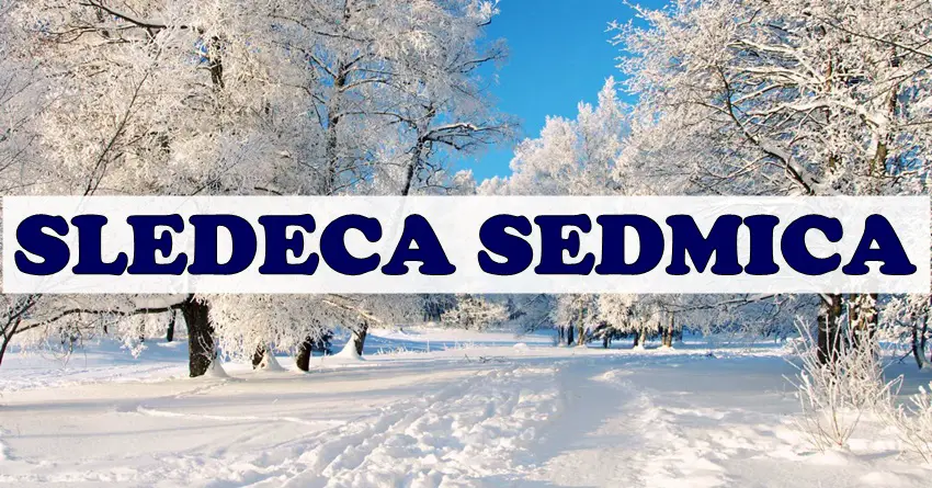 sledeća sedmica