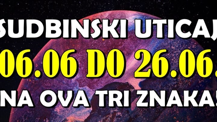 Dan koji MENJA SVE: 6.6. donosi snažnu energiju i najjači uticaj do 26.6. – OVA TRI znaka će osetiti moć sudbine!
